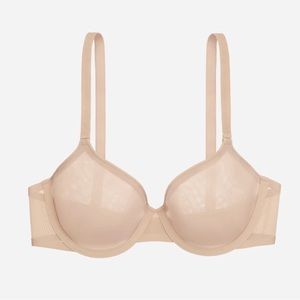 CUUP Demi Bra Spacer Mesh Sand Nude Underwire Lightweight Support Comfort 36DDD